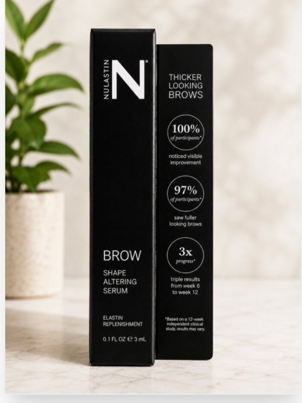 NULASTIN Brow Shape Altering Serum Eyebrow Elastin Replenishment 0.1 oz NIB